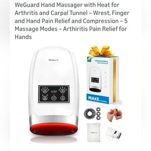 White and Black WGGuard Hand Massager